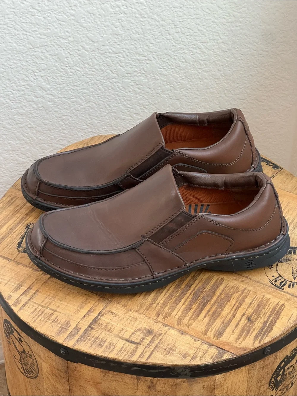 Streetcars Carrera Men's Loafers Size 11M Brown Leather Casual Dress Shoes